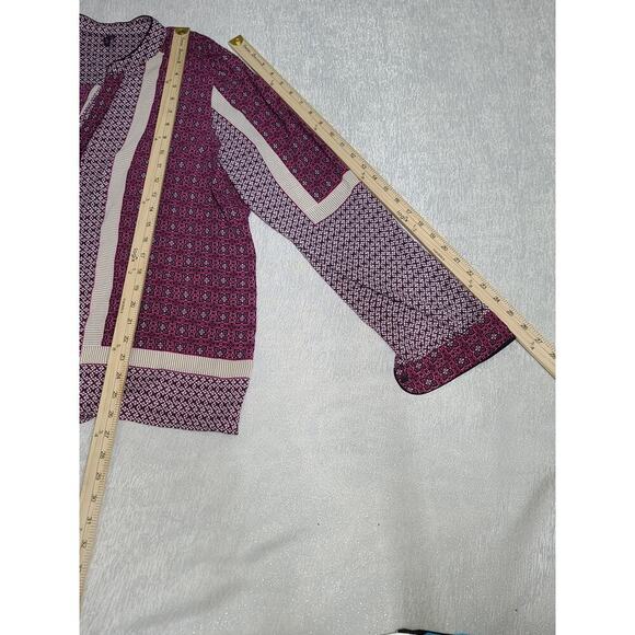 NYDJ Boho purple long-sleeved Size XL Hippie Office Work Career church Flowy - Picture 3 of 6